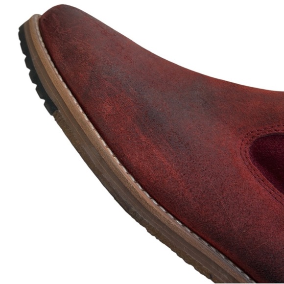 Anthropologie Matt Bernson Leather Cowboy Boots Crimson Size 8.5 EUC - Picture 3 of 9